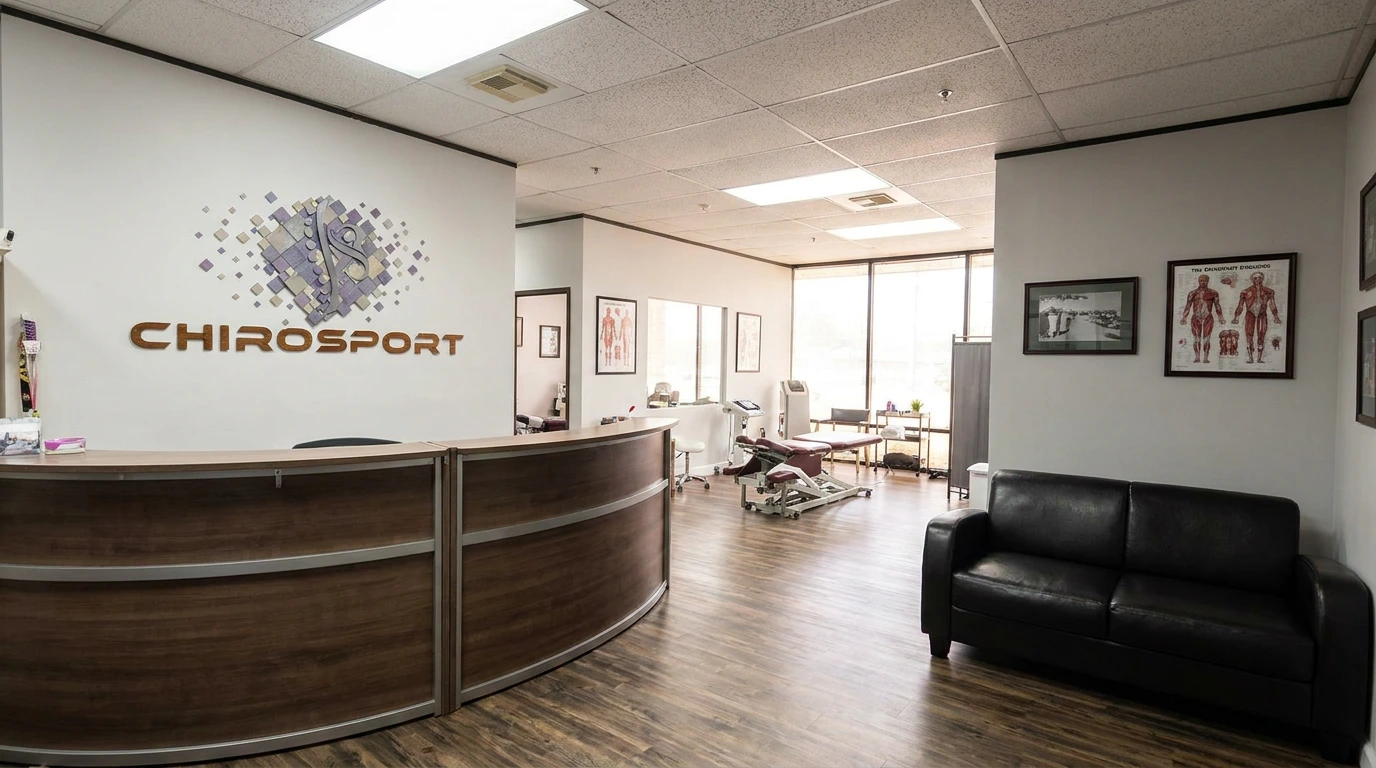 Professional chiropractic office treatment